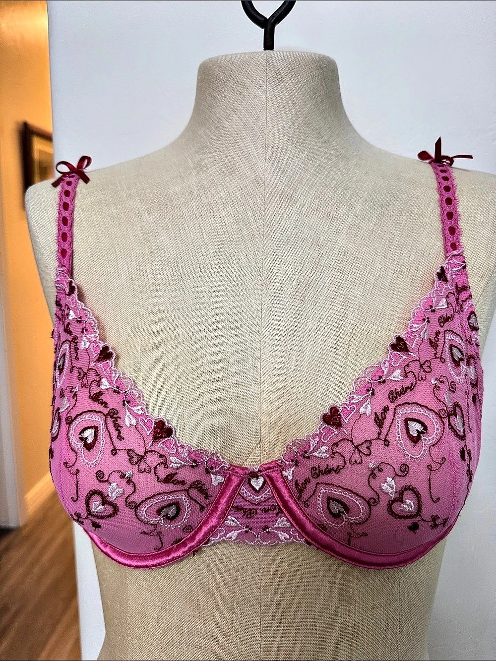 Free People Intimately Free People lace bra X Kat the Label! Pink Lace Bra Size